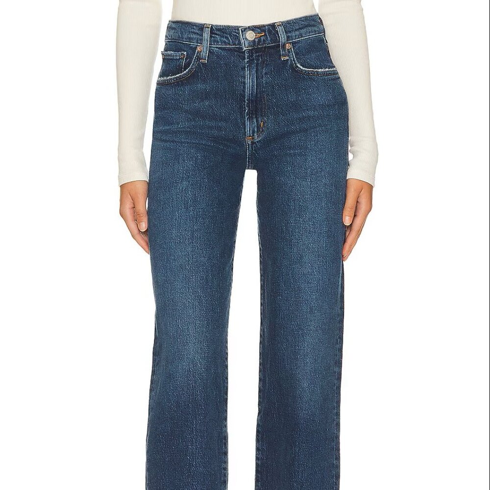 Agolde Harper Jeans Mid-Rise Straight in Tempo